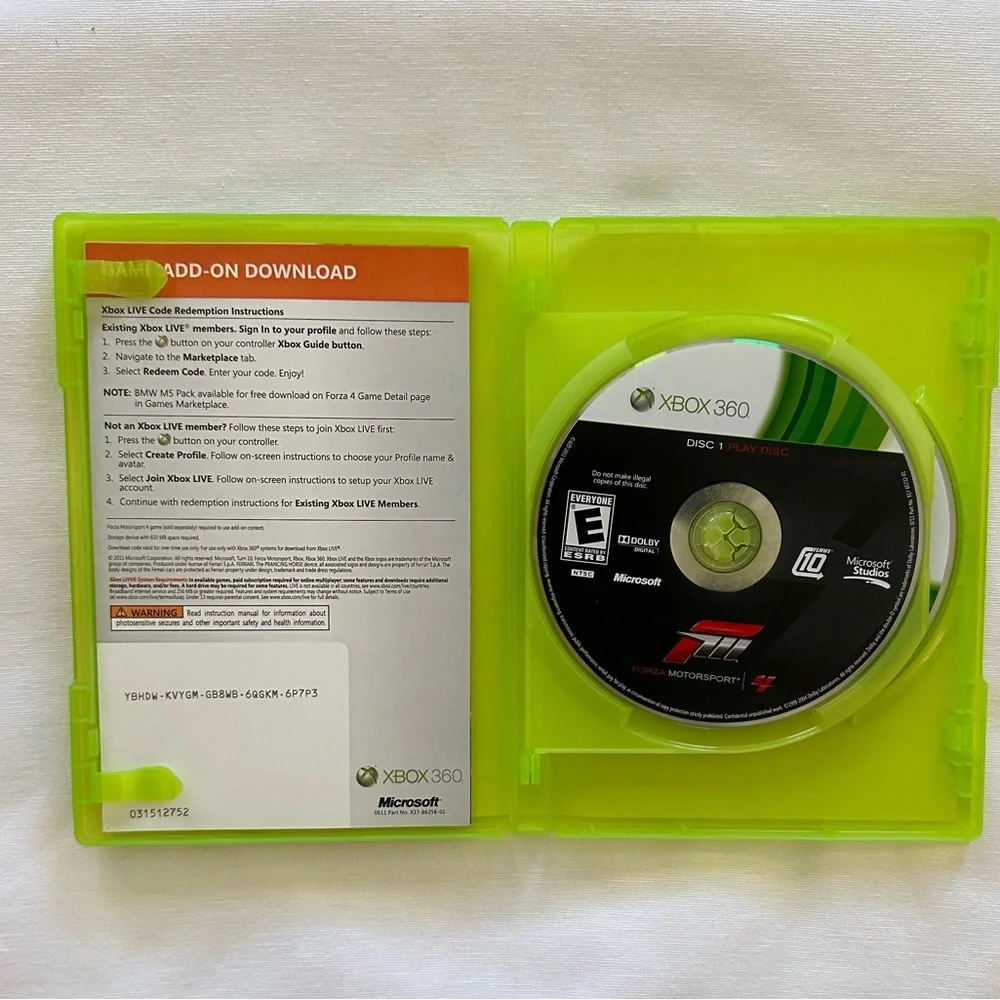 XBOX 360 FORZAV MOTORSPORT 4